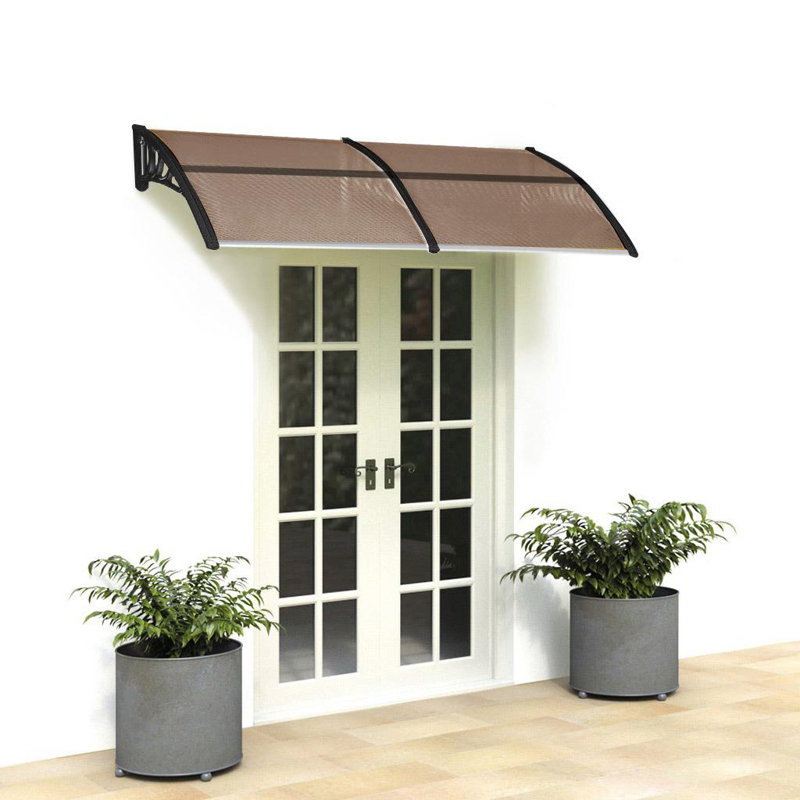 Zimtown Sun Shade Sheet Rain Snow Protection 6'7" x 3'4" Plastic Standard Door Awning & Reviews
